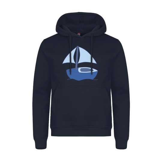Hoodie voor volwassenen van Kaatje&Mup met een zeilboot — foto 2